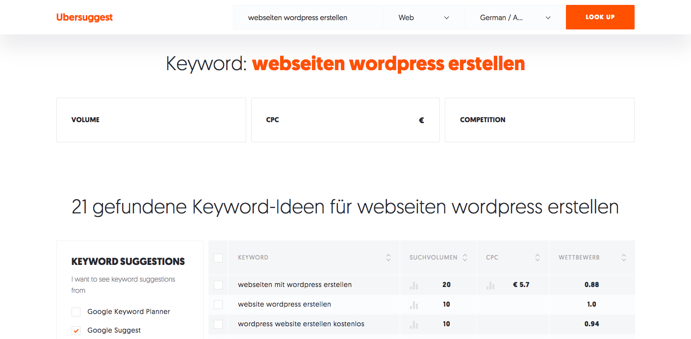 Ubersuggest